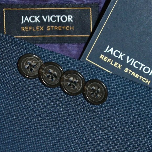 NWT 54R Jack Victor Blue Sport Coat Blazer Jacket - Picture 1 of 7